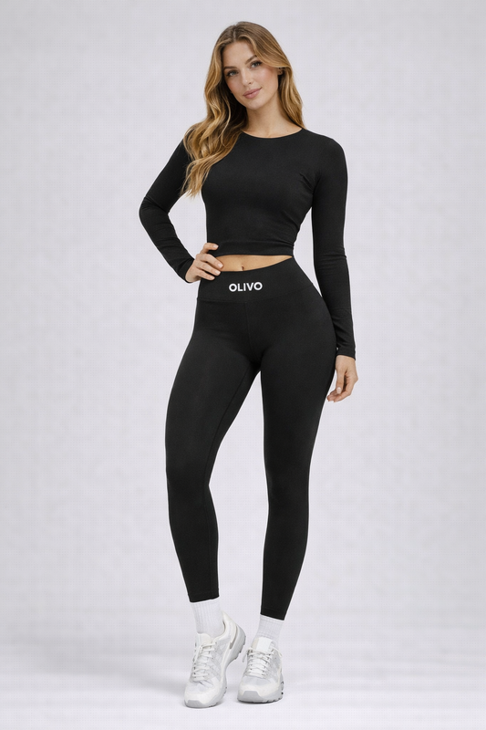 Sculpt High-Waist Leggings – Black