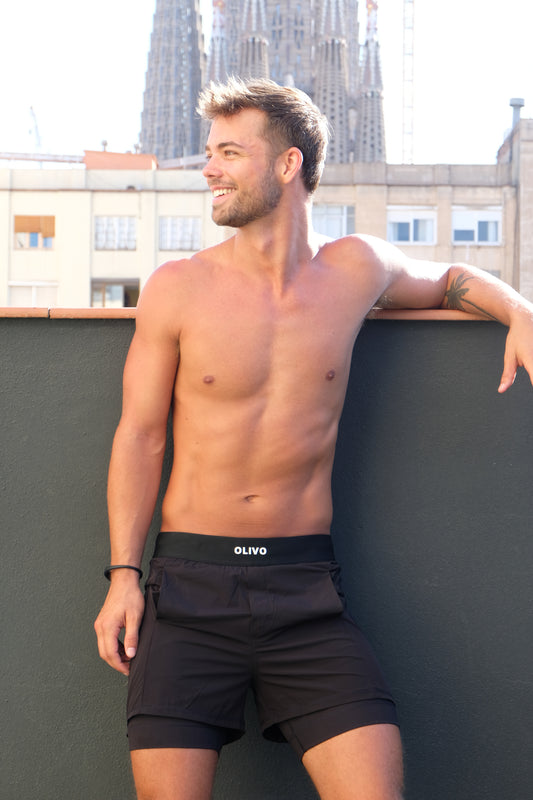 Short with compression